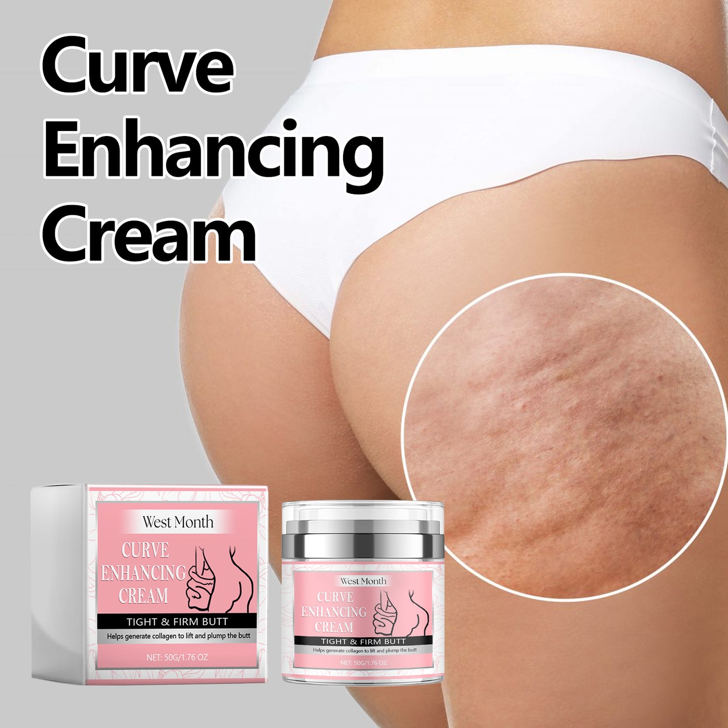 West&Month Curve Enhancing Cream, Sculpting The Hips And Firming The Curves Of The Body