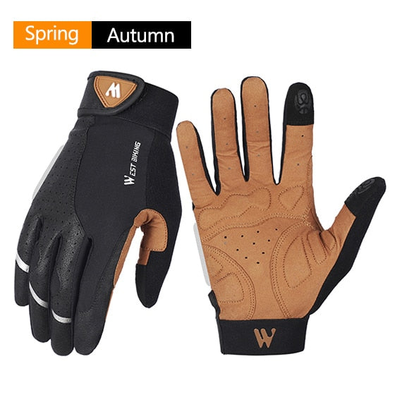 WEST BIKING Sports Cycling Gloves Touch Screen Men Women Gloves Winter Windproof MTB Bicycle Motorcycle Ski Snow Fitness Gloves