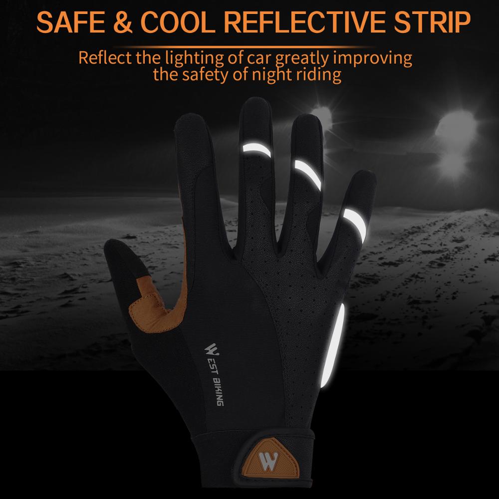 WEST BIKING Sports Cycling Gloves Touch Screen Men Women Gloves Winter Windproof MTB Bicycle Motorcycle Ski Snow Fitness Gloves