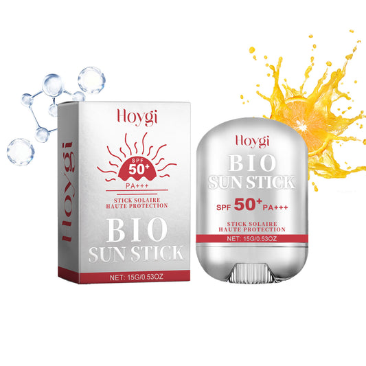 Hoygi Bio Sun Stick, Protect Stains And Wrinkles Outdoor UV Firming And Brightening Skin Moisturizing Light And Gentle