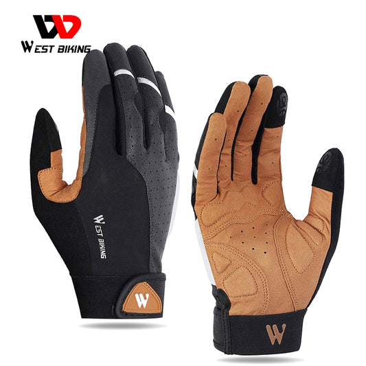 WEST BIKING Sports Cycling Gloves Touch Screen Men Women Gloves Winter Windproof MTB Bicycle Motorcycle Ski Snow Fitness Gloves